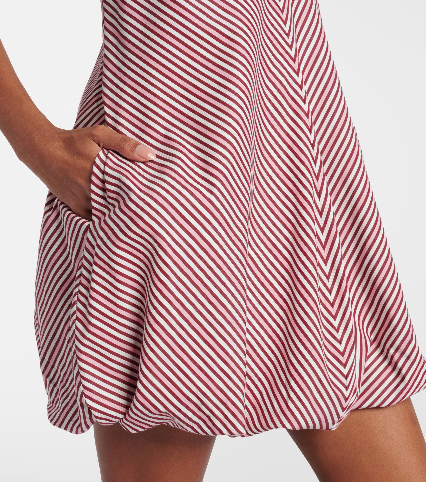 Aniela striped cotton minidress - 5