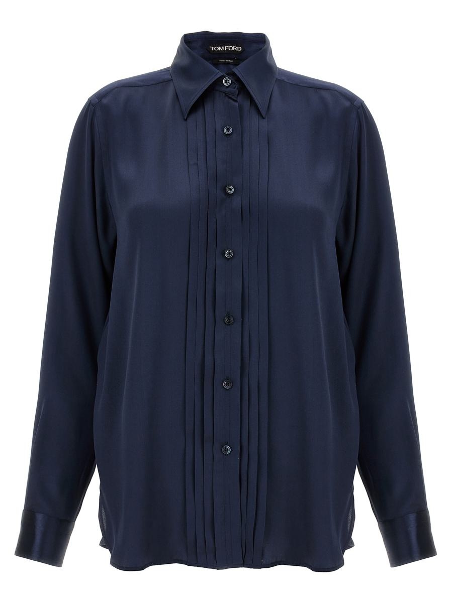 Tom Ford TOM FORD PLEATED PLASTRON SHIRT - 1