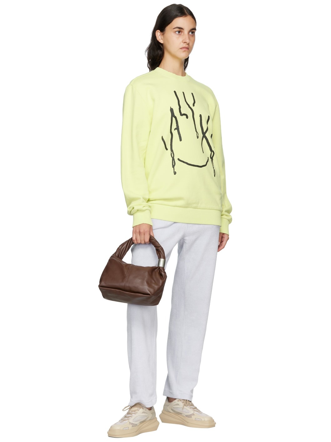 Yellow Printed Hoodie - 4
