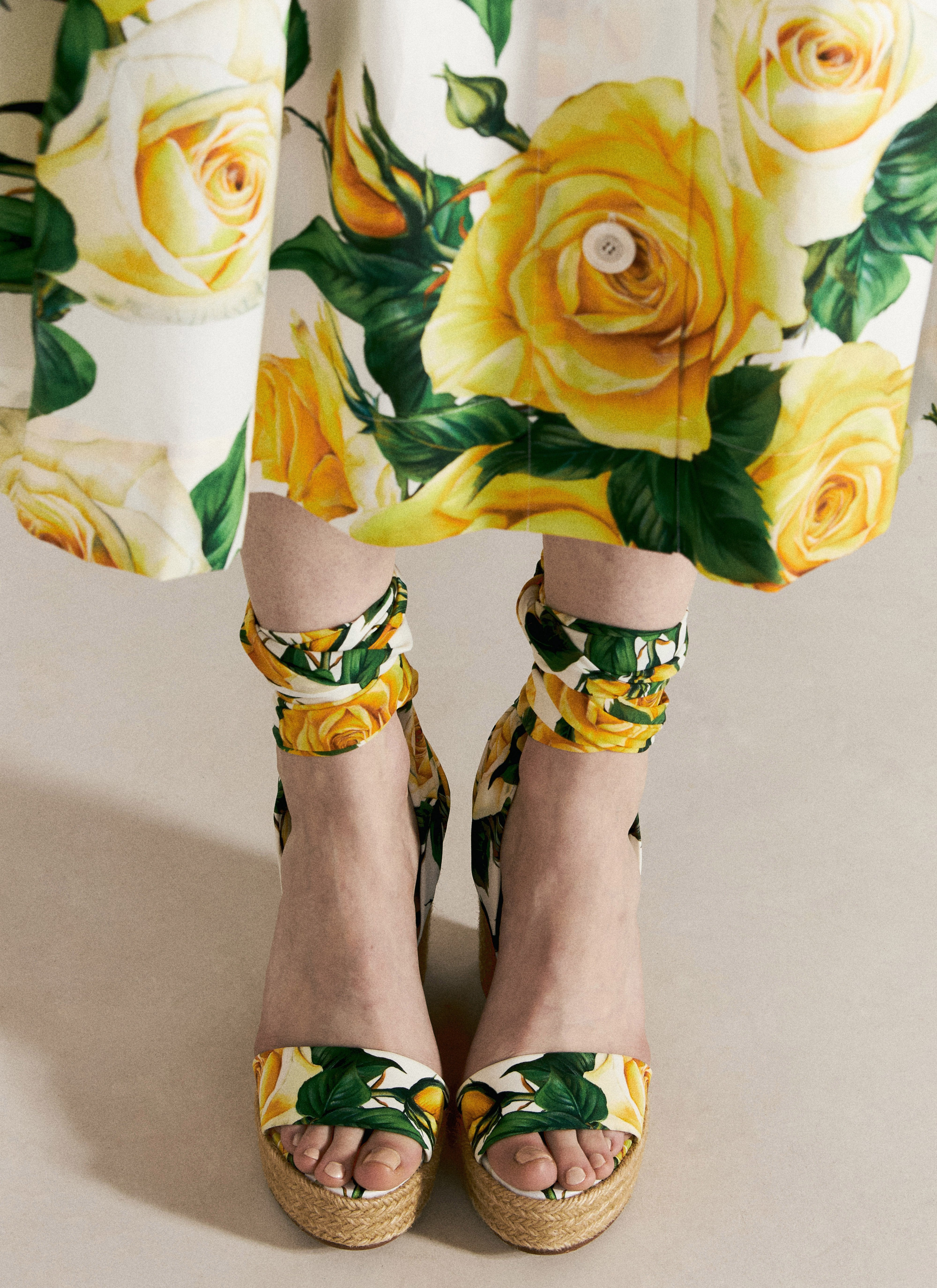 Dolce & Gabbana Women Printed Charmeuse Wedges - 2