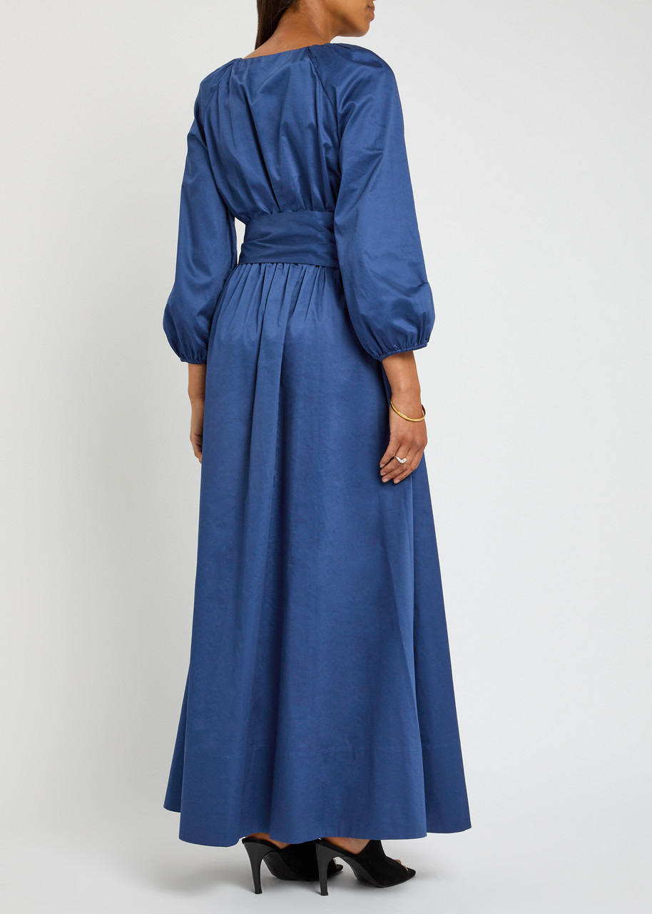 Joseph Bellan Gathered Cotton-sateen Maxi Dress - 3
