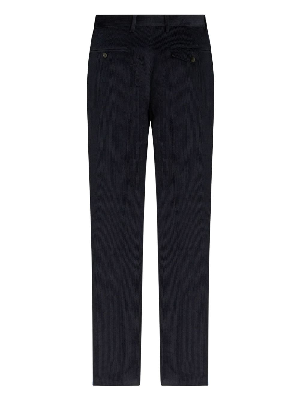 floral-stripe corduroy trousers - 5