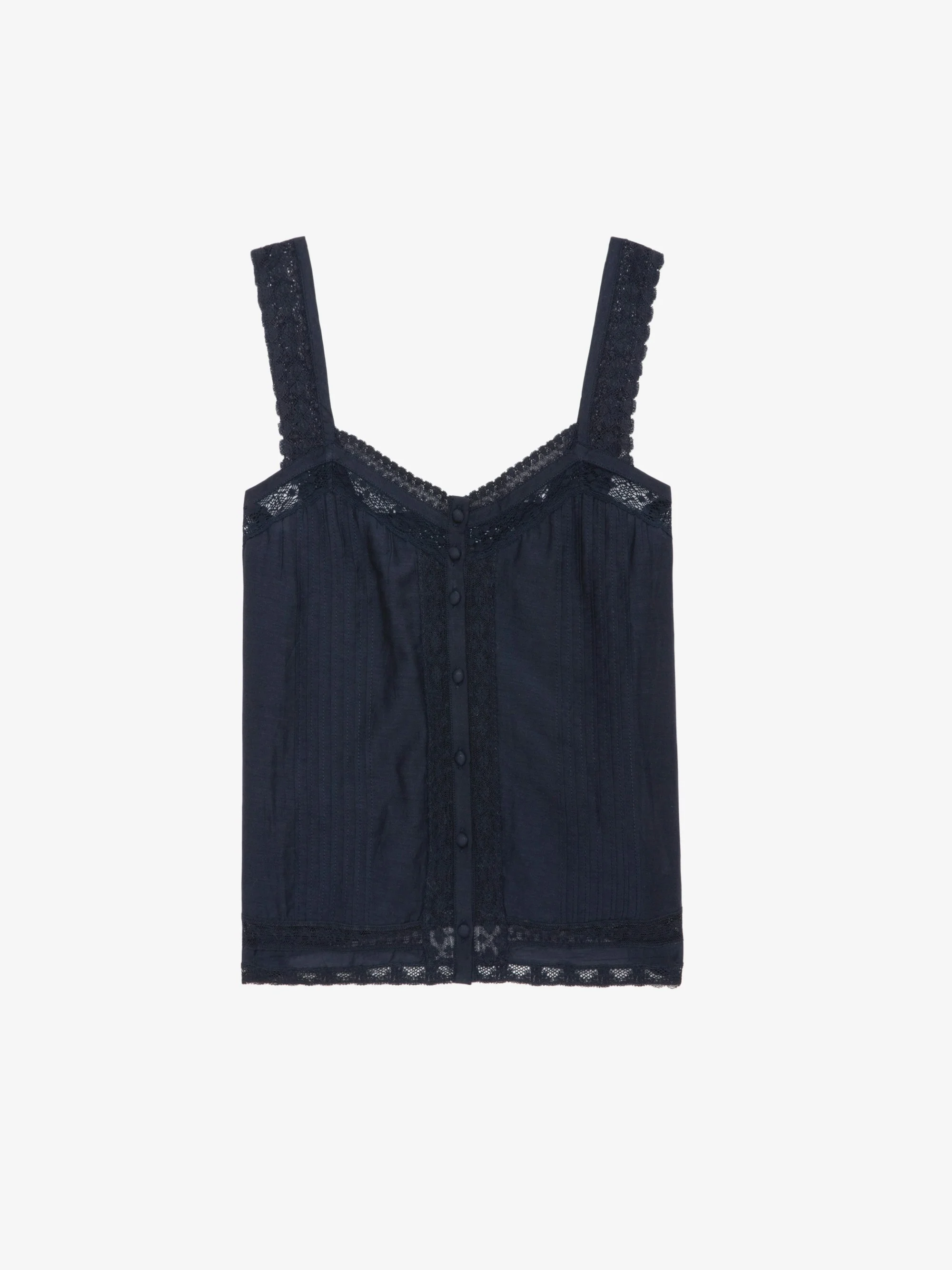 Celite Navy Lace Camisole - 1