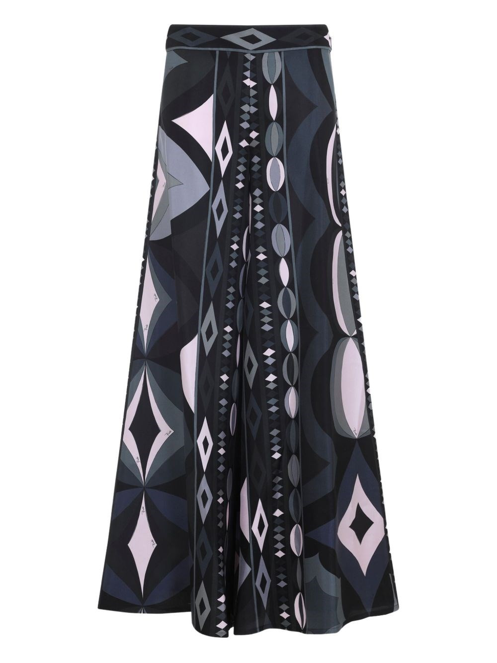 Printed silk trousers - 1