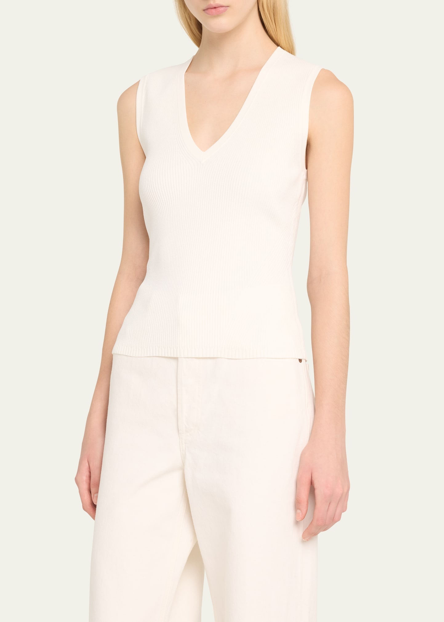 Sid Ribbed Sleeveless Sweater - 4