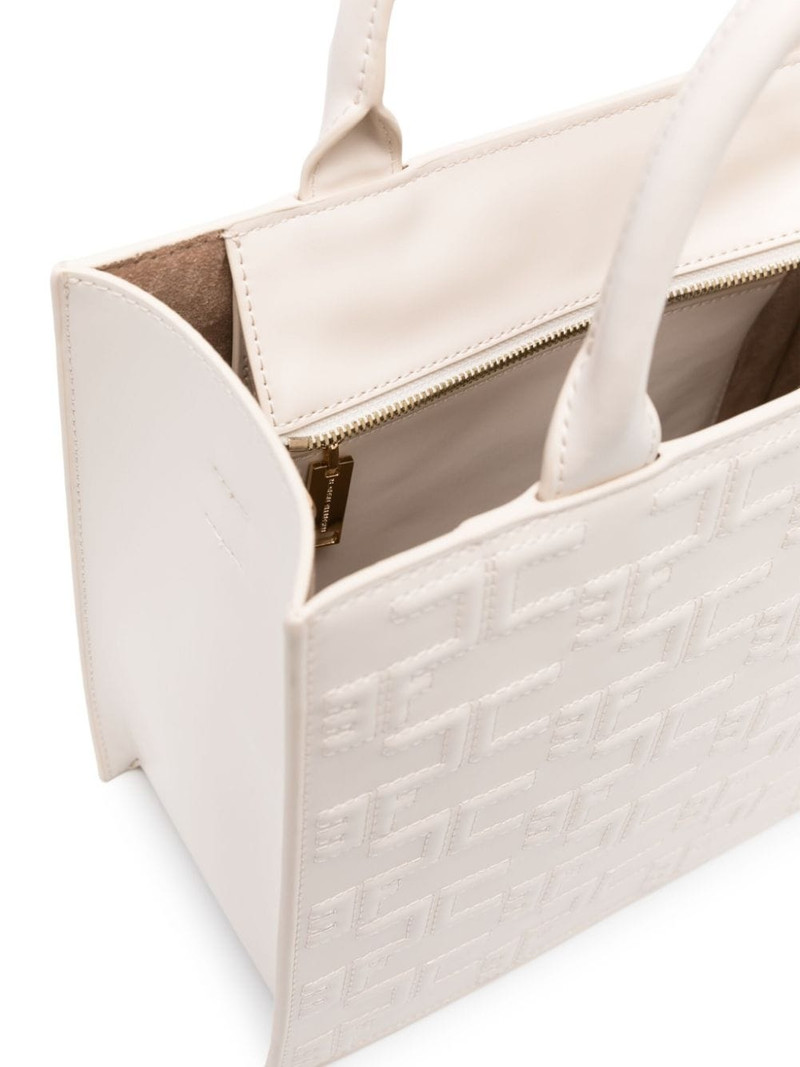 embossed-monogram tote bag 5