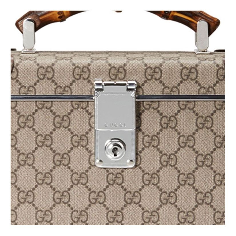 (WMNS) Gucci Globe-Trotter Logo Bamboo Canvas handbag 588351-9VEFW-8358 - 1
