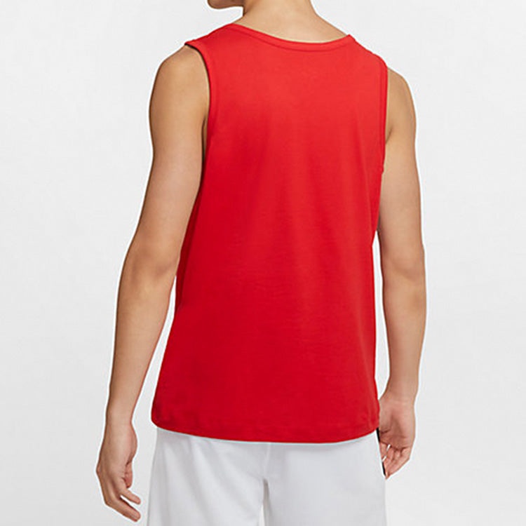 Men's Nike Dri-FIT Printing Red Basketball Jersey/Vest CD1293-657 - 4