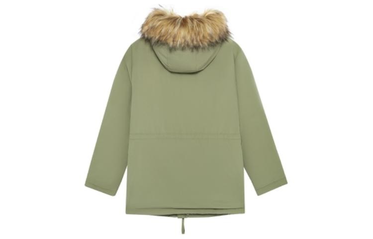 New Balance Fur Collar Warm Windproof Jacket 'Green' AMJ23371-FRO - 2