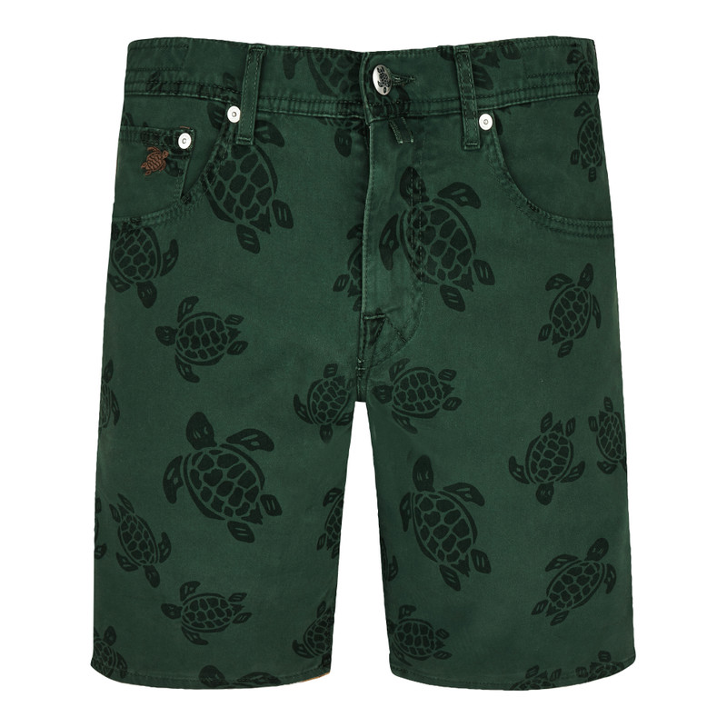 Men 5-Pockets Denim Bermuda Shorts Ronde des Tortues 1