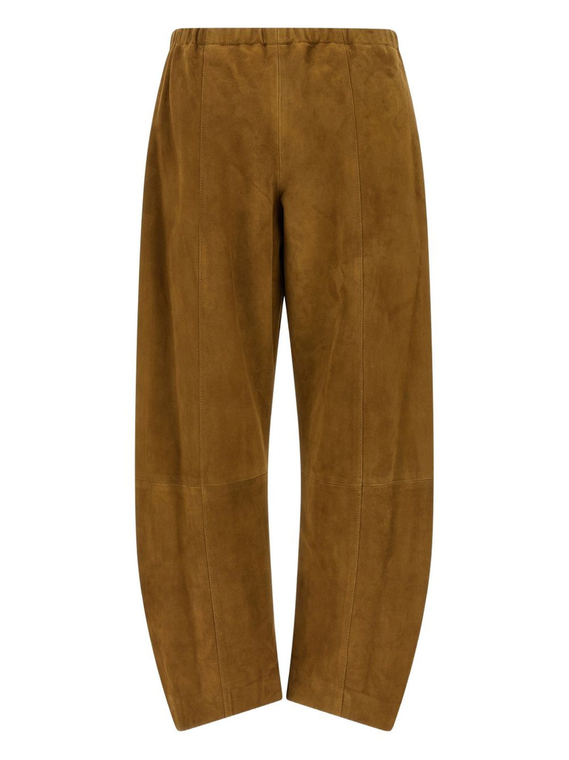 KHAITE Clover elasticated-waist wide-leg trousers outlook