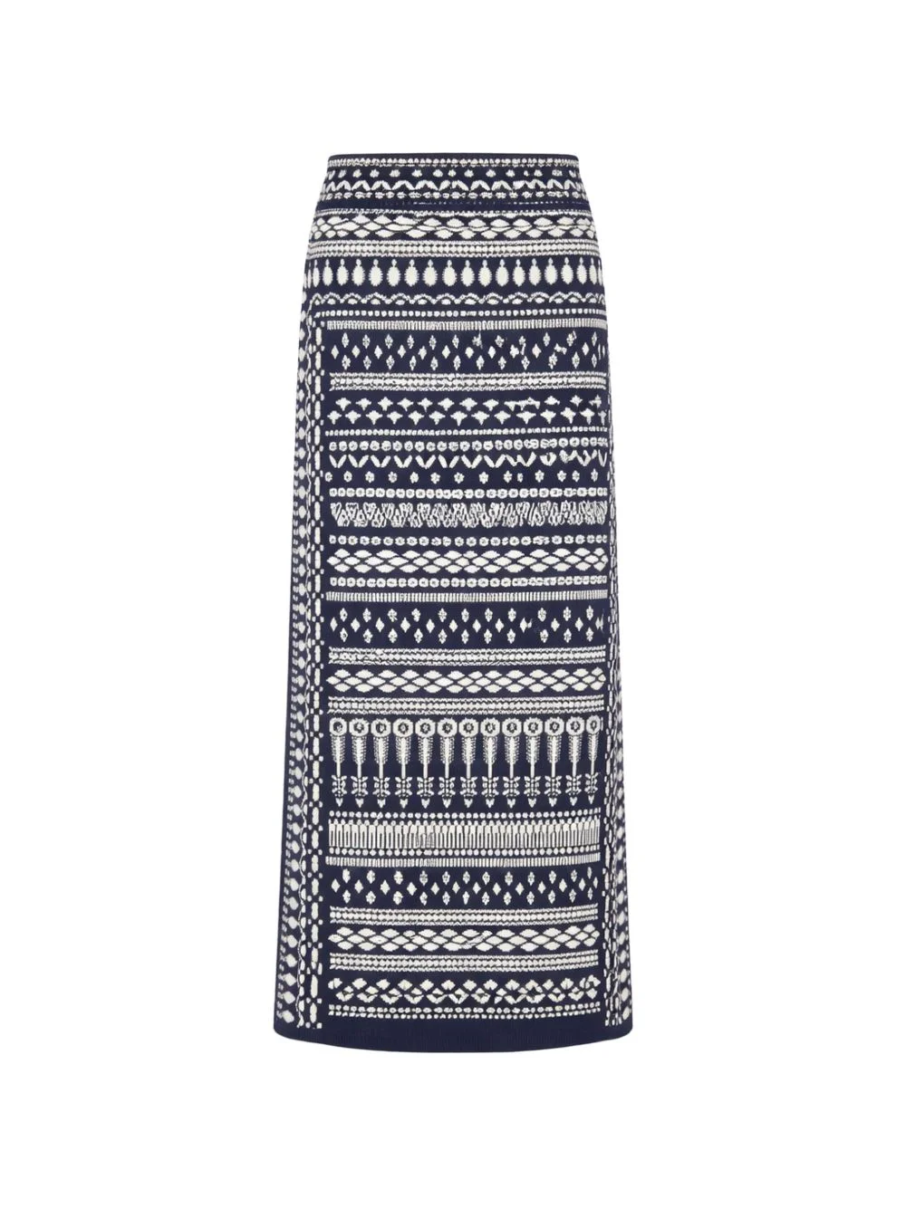 Tlalli knit patterned midi skirt - 1