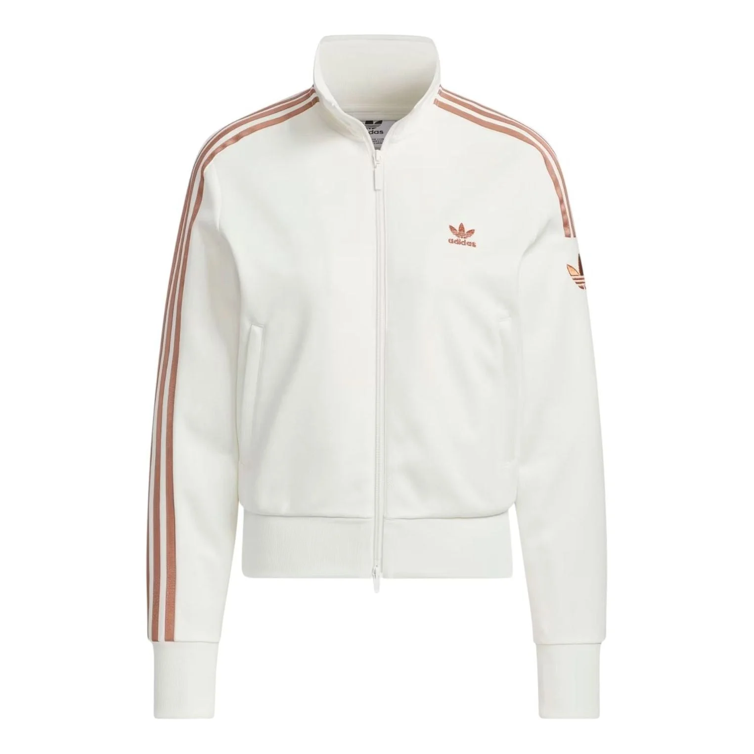 (WMNS) adidas Retro Trefoil Sports Jacket 'White' JI7538 - 1