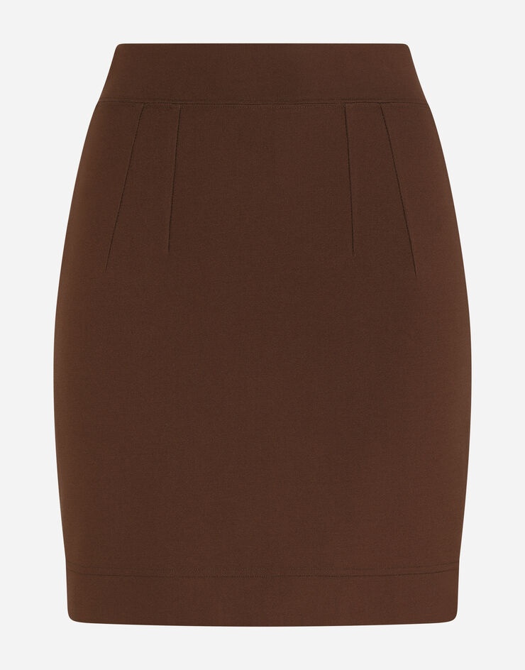 Stretch jersey miniskirt - 1