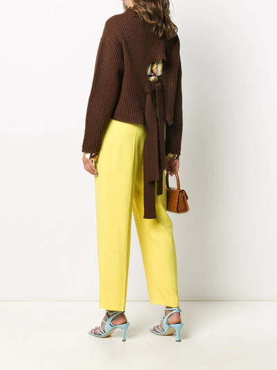 MSGM back tie jumper outlook