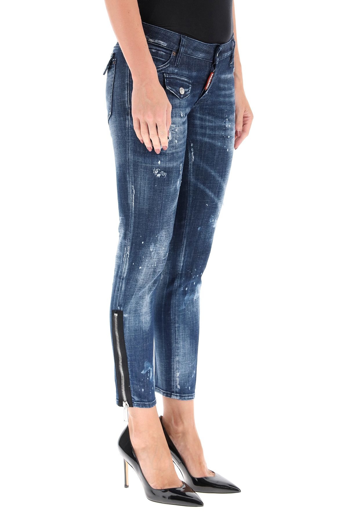 JENNIFER CROPPED JEANS WITH ZIP - 3