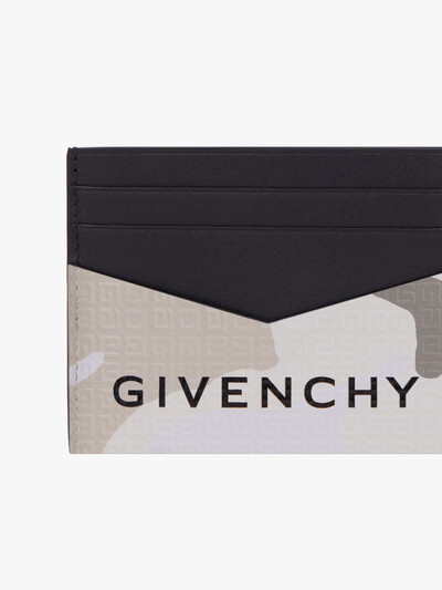Givenchy GIVENCHY CARD HOLDER IN 4G CAMO LEATHER outlook