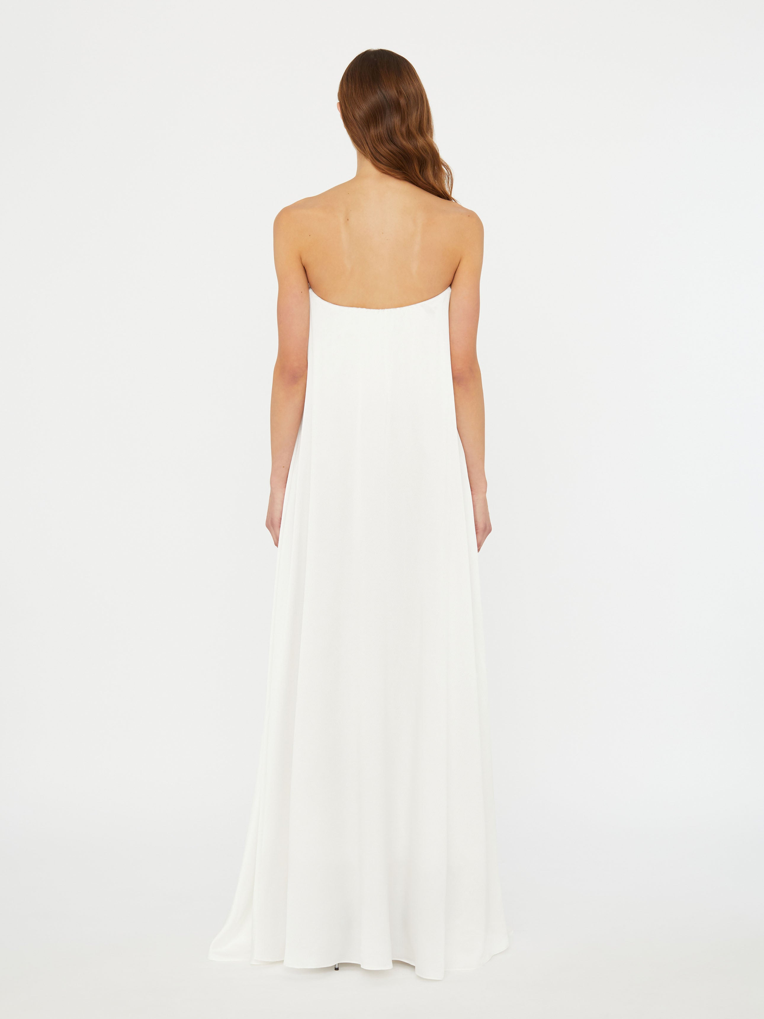 Textured Silk Salacia Strapless Gown - 6
