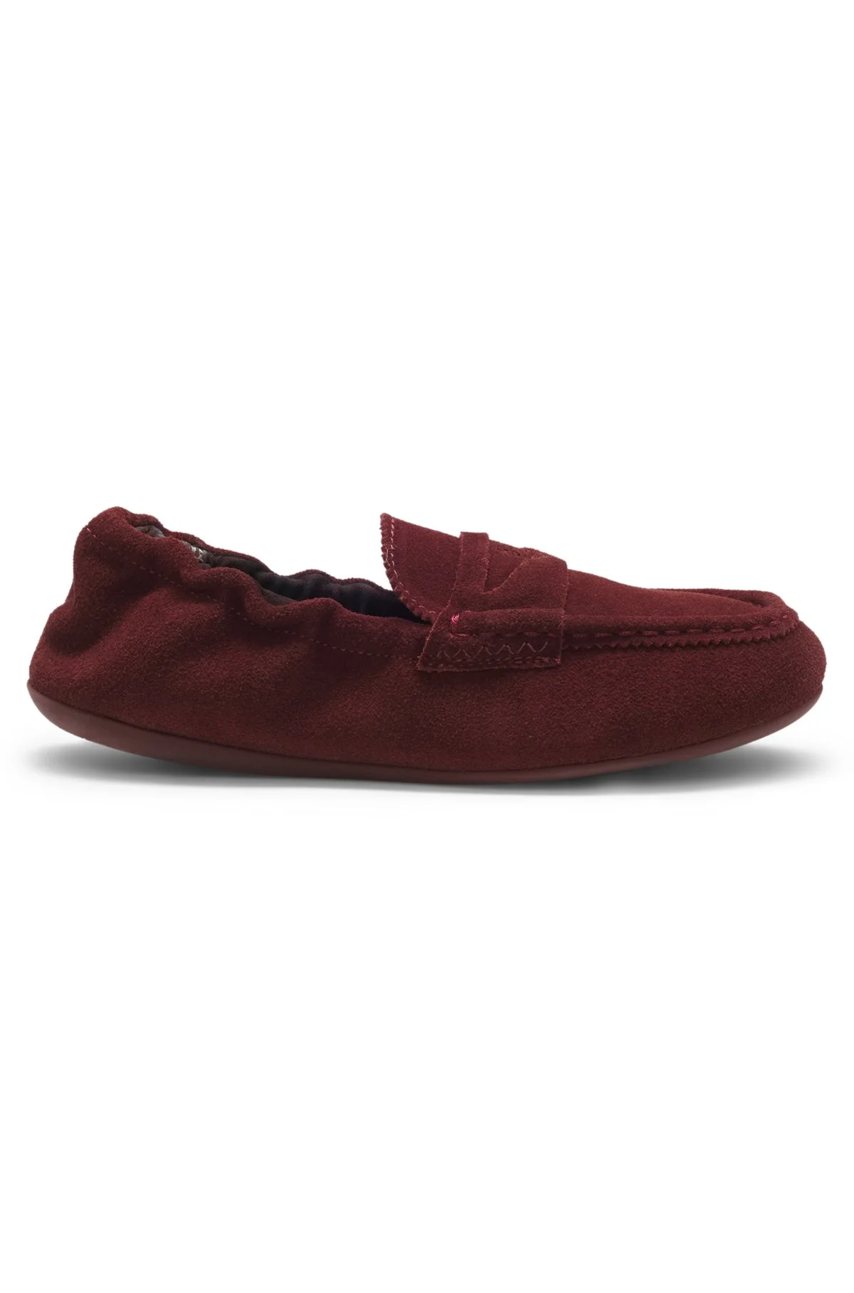 SUEDE LOAFERS WITH ELASTICIZED COLLAR - 1