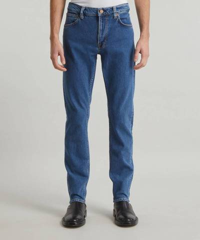 Nudie Jeans Lean Dean Slim-Fit Plain Stone Jeans outlook