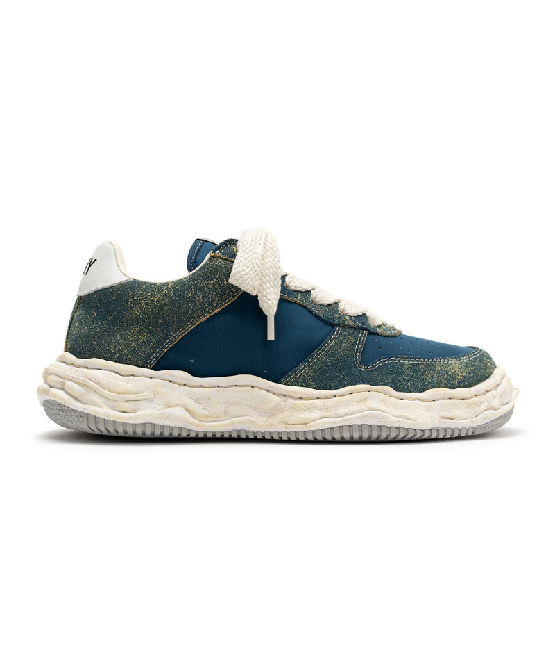 "WAYNE" OG Sole Mix Material Low-top Sneaker 4