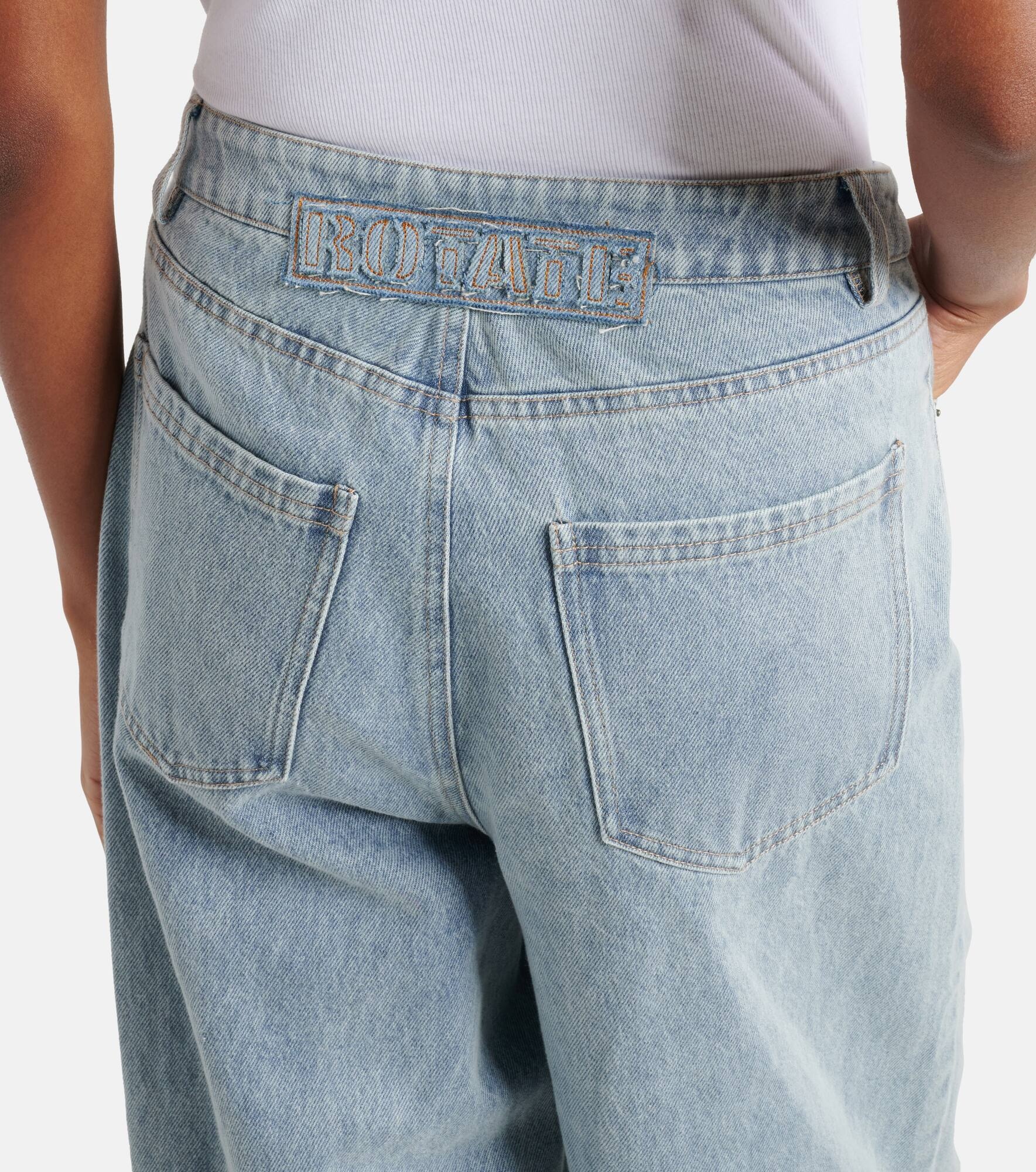 Lace-detail straight jeans - 6