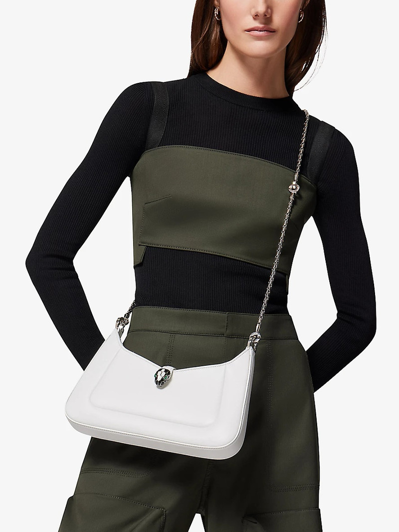 BVLGARI Serpenti Baia small leather shoulder bag outlook