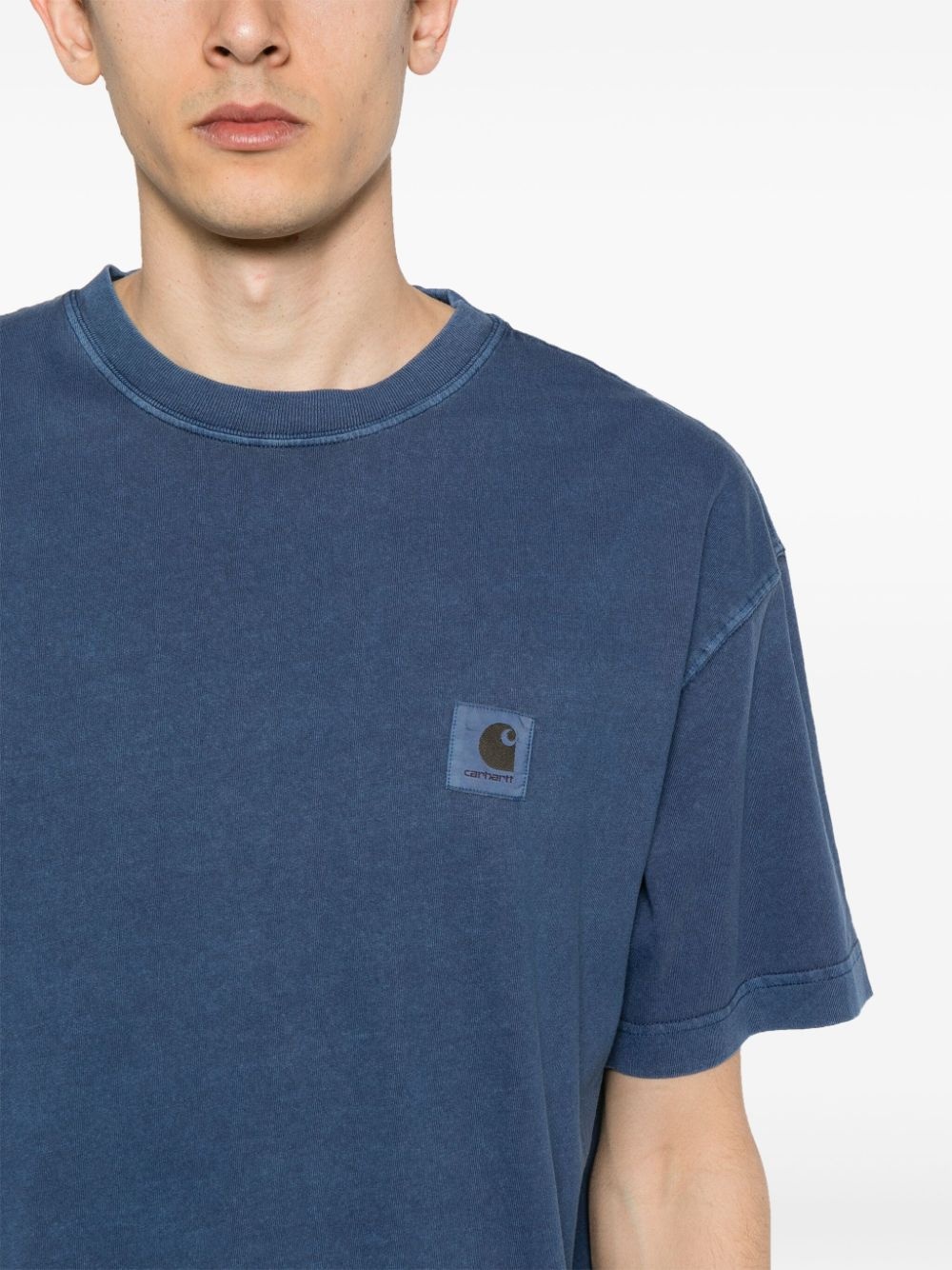 Nelson logo-patch cotton  T-shirt - 5