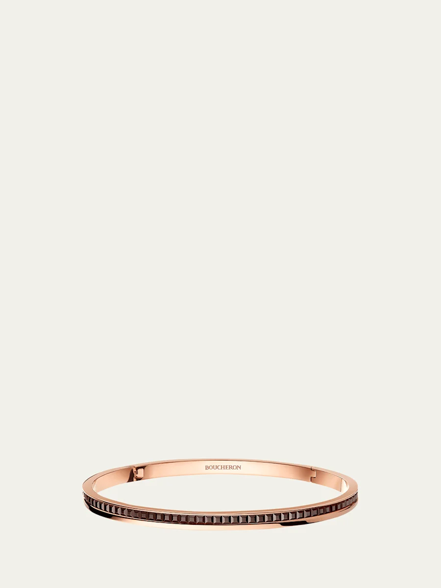 Quatre Classique 18K Gold Bracelet with Brown PVD - 1