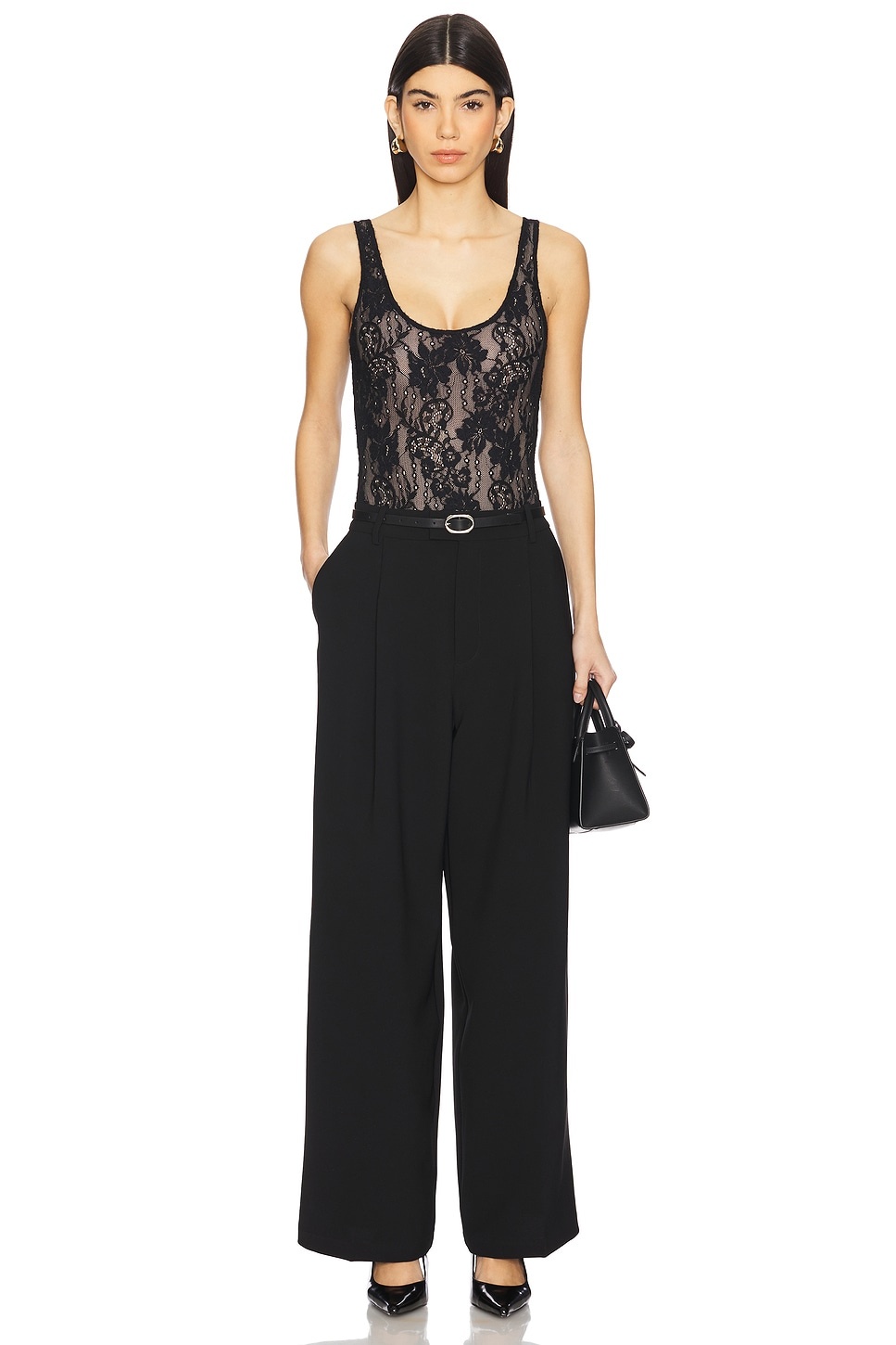 Lace Scoop Body Suit - 5