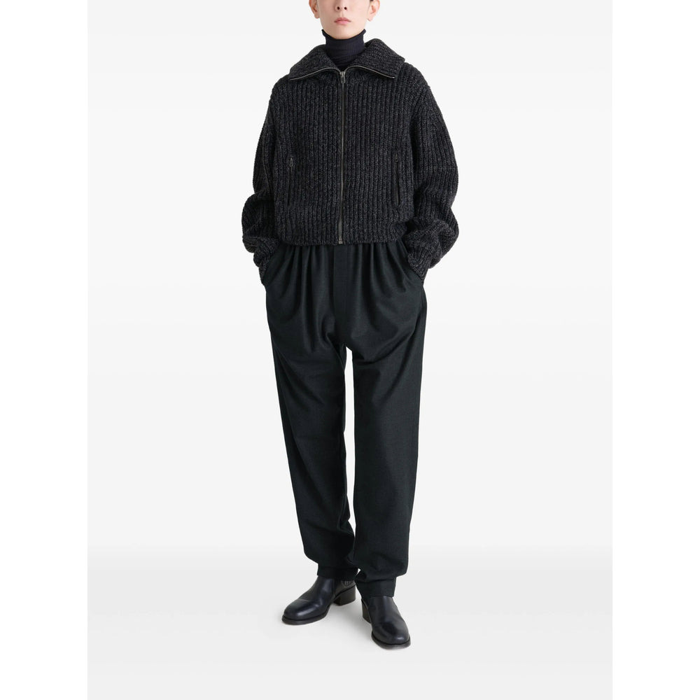 Lemaire Grey Trousers - Straight Trousers Women - 4