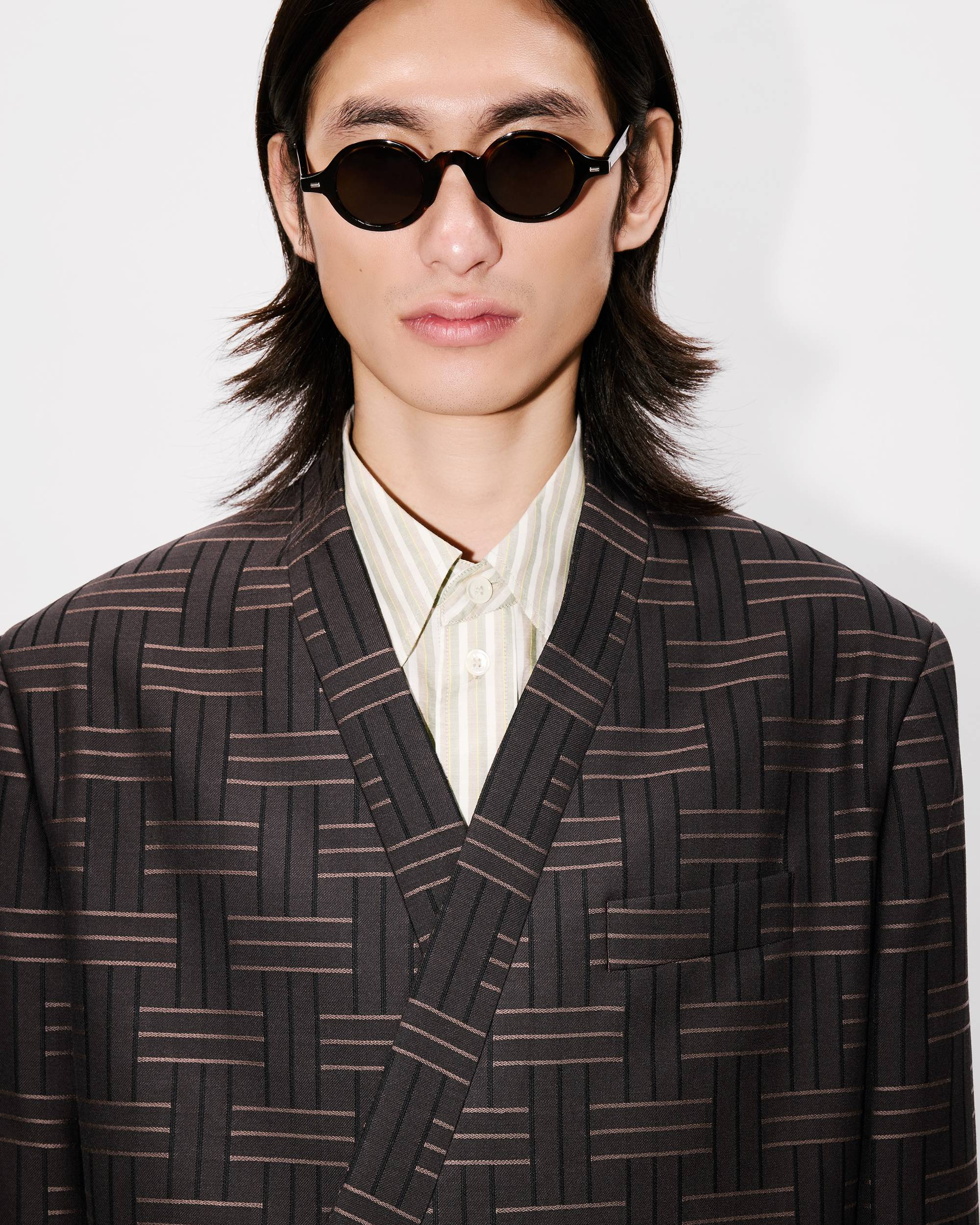 'KENZO Weave' tailored kimono jacket - 6