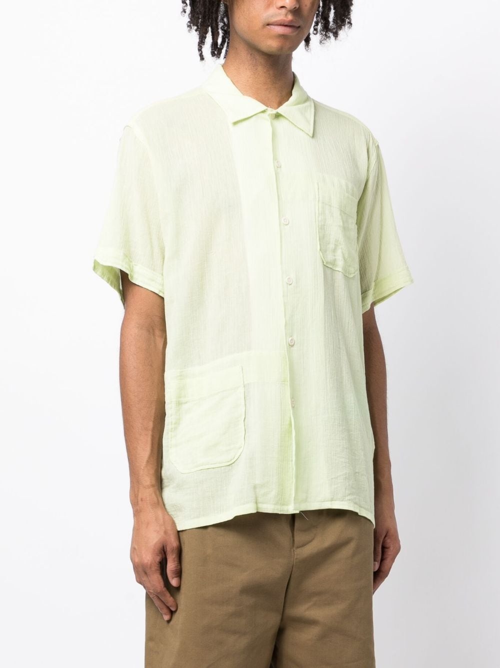 Camp patch-pocket cotton shirt - 3