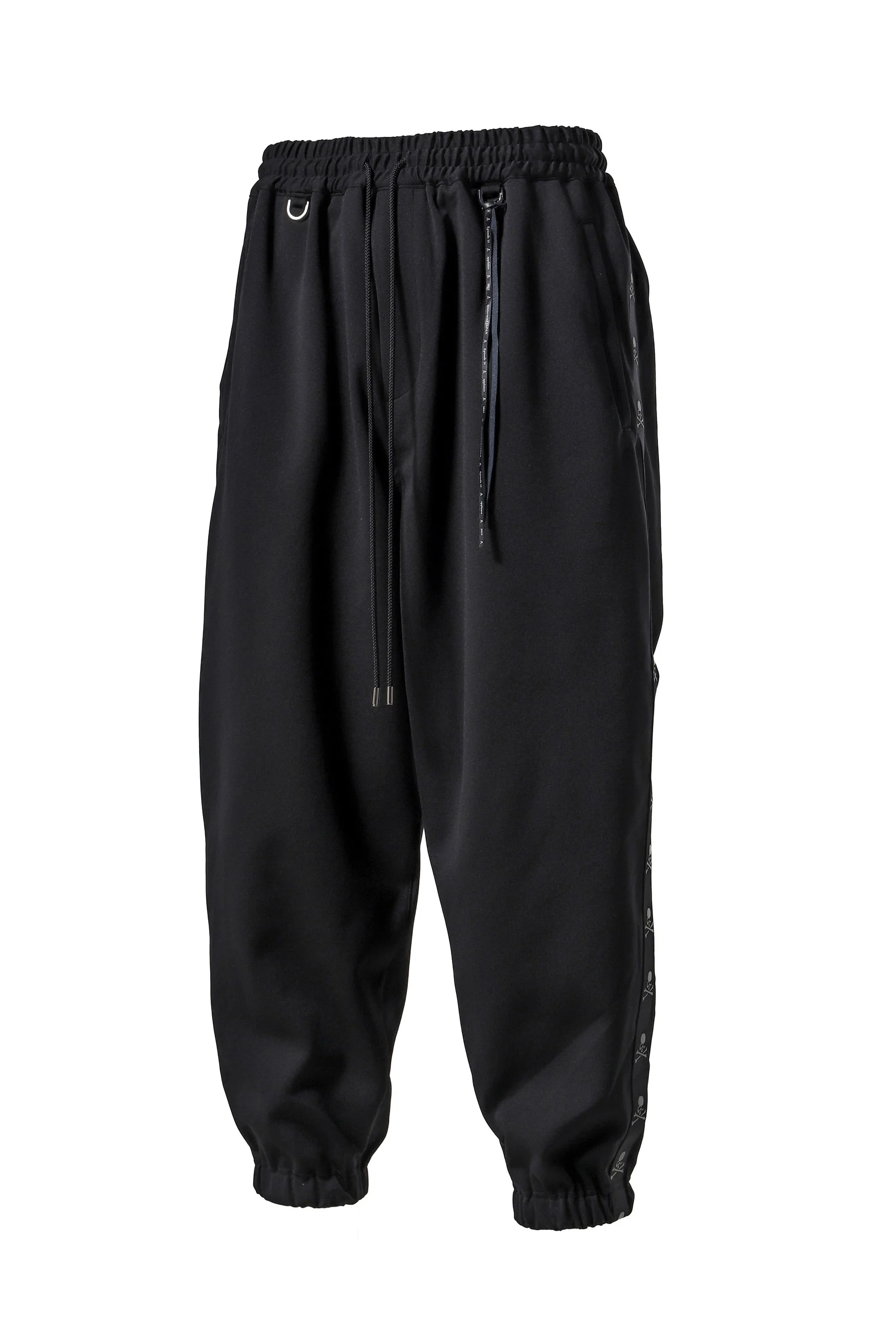 SKULL TAPE JERSEY JOGGER PANTS / BLK - 1