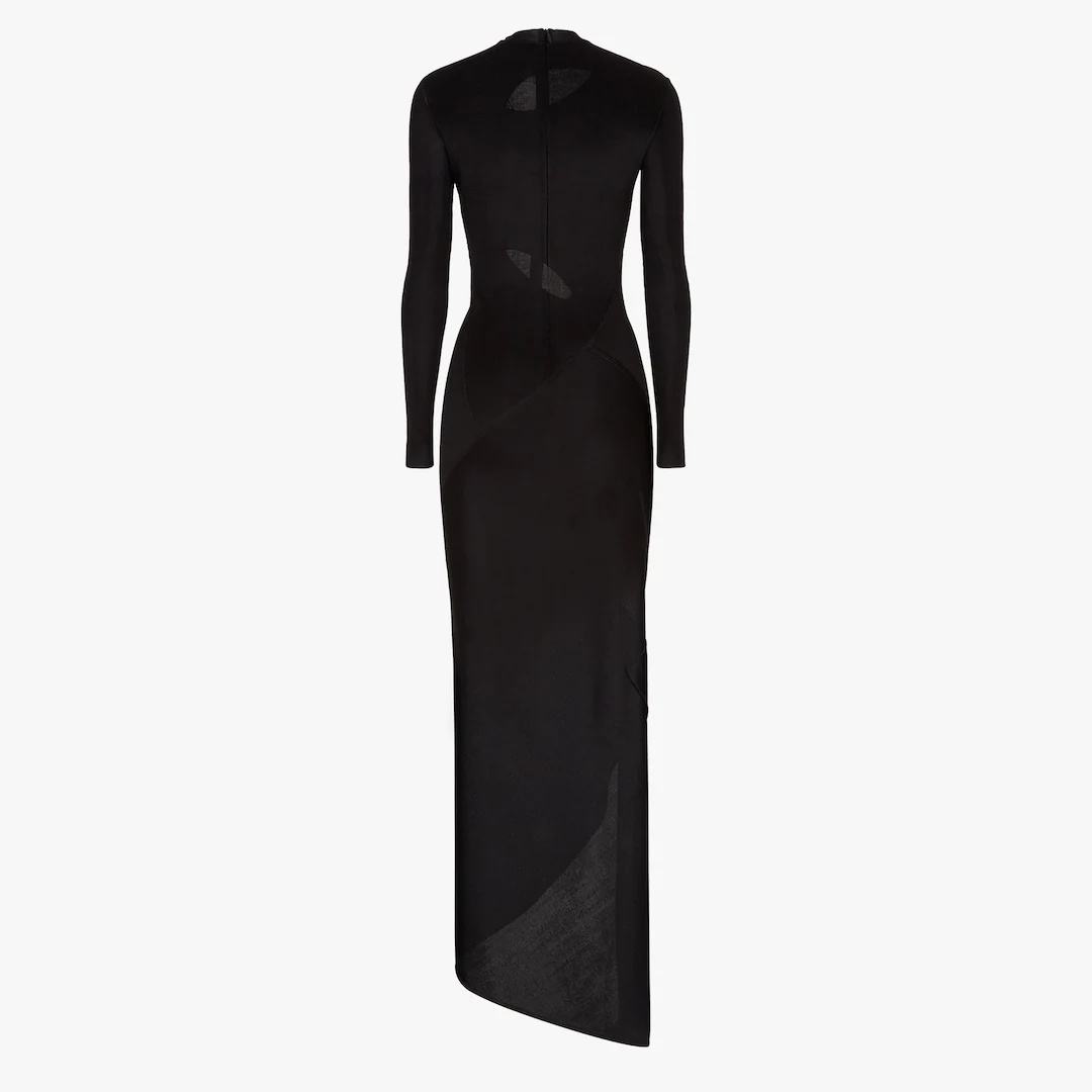 Fendace dress in black viscose - 2