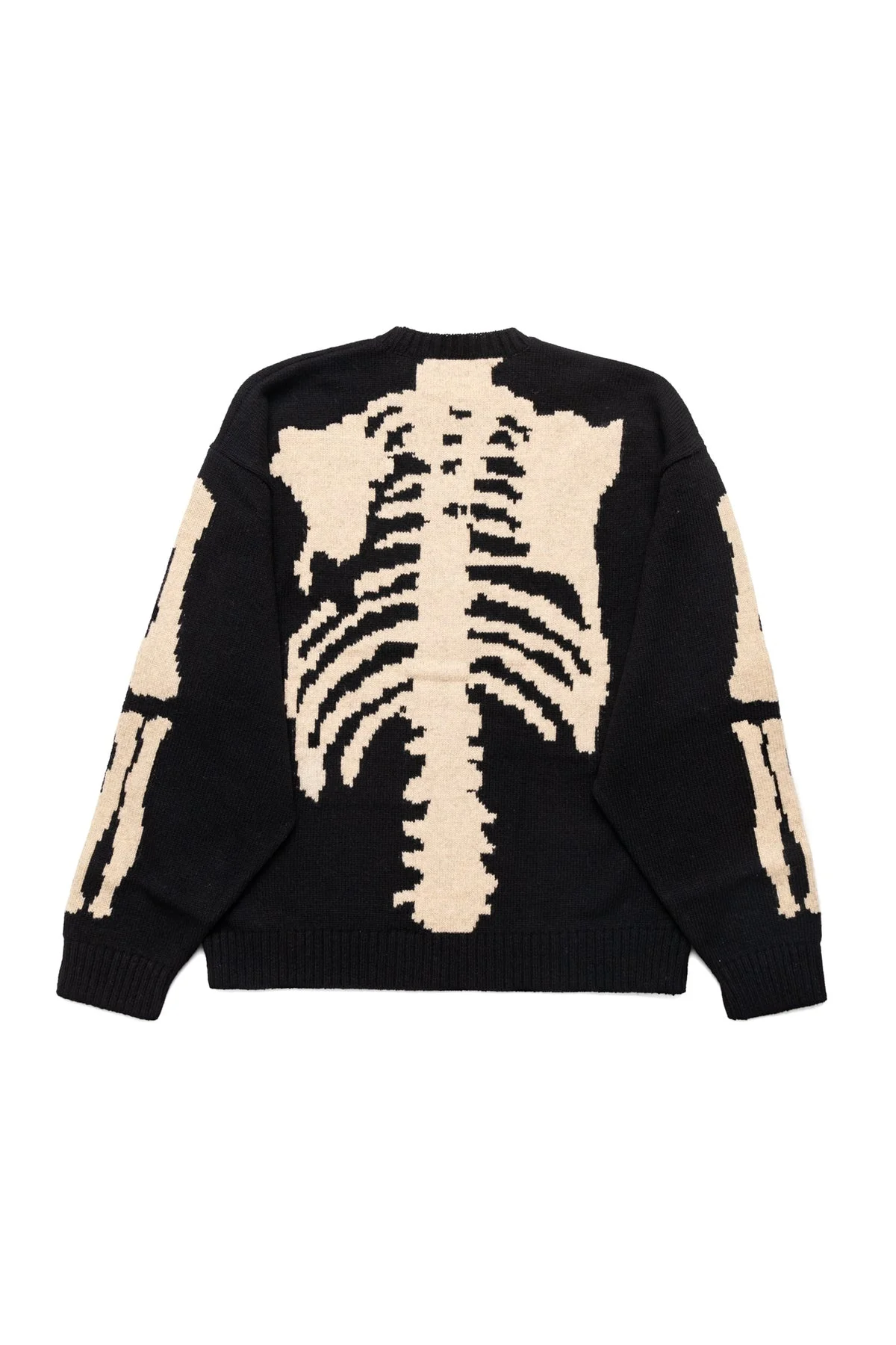 5G Wool BONE Crew Sweater - Black - 1