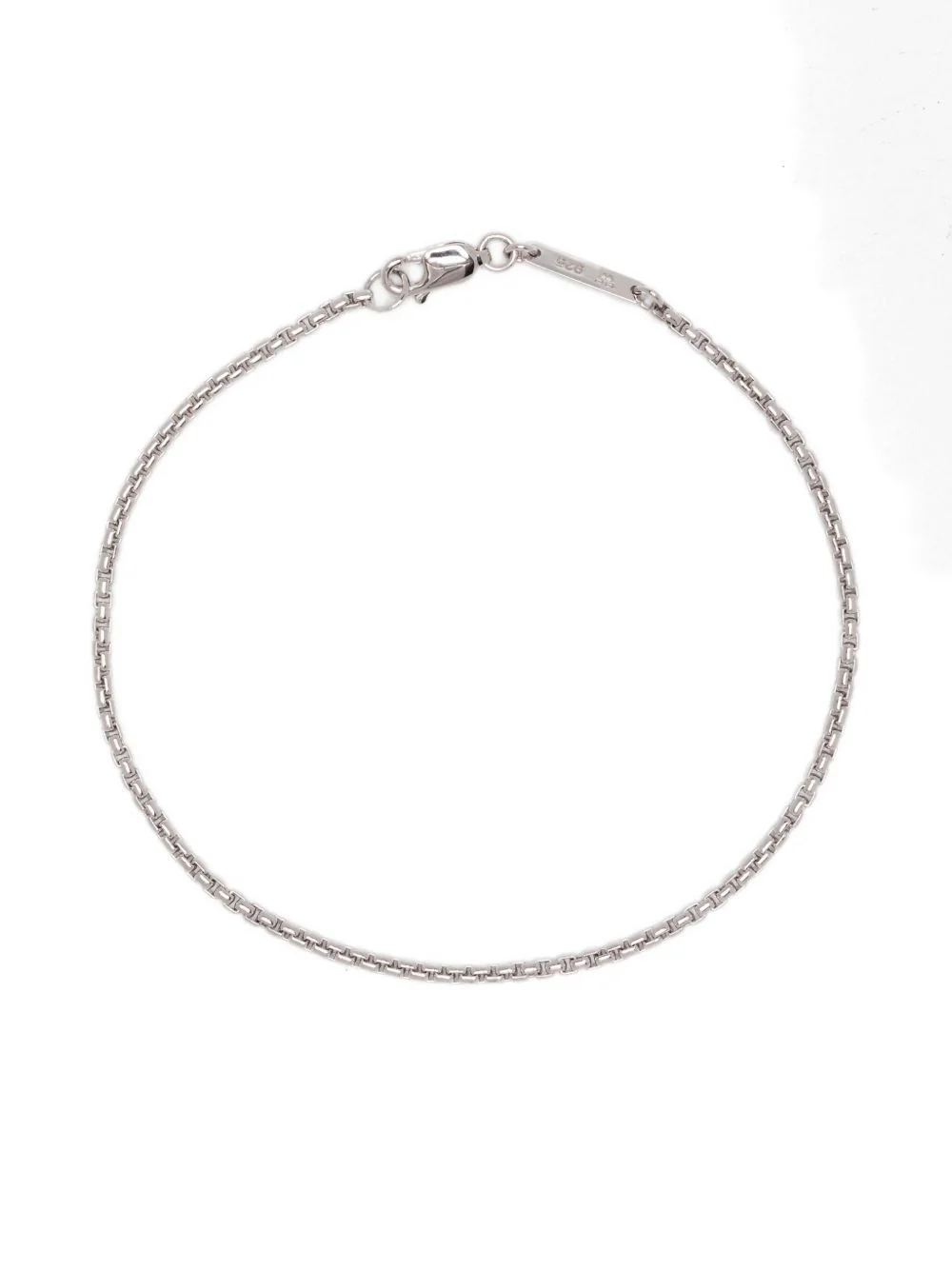 sterling silver chain bracelet - 1