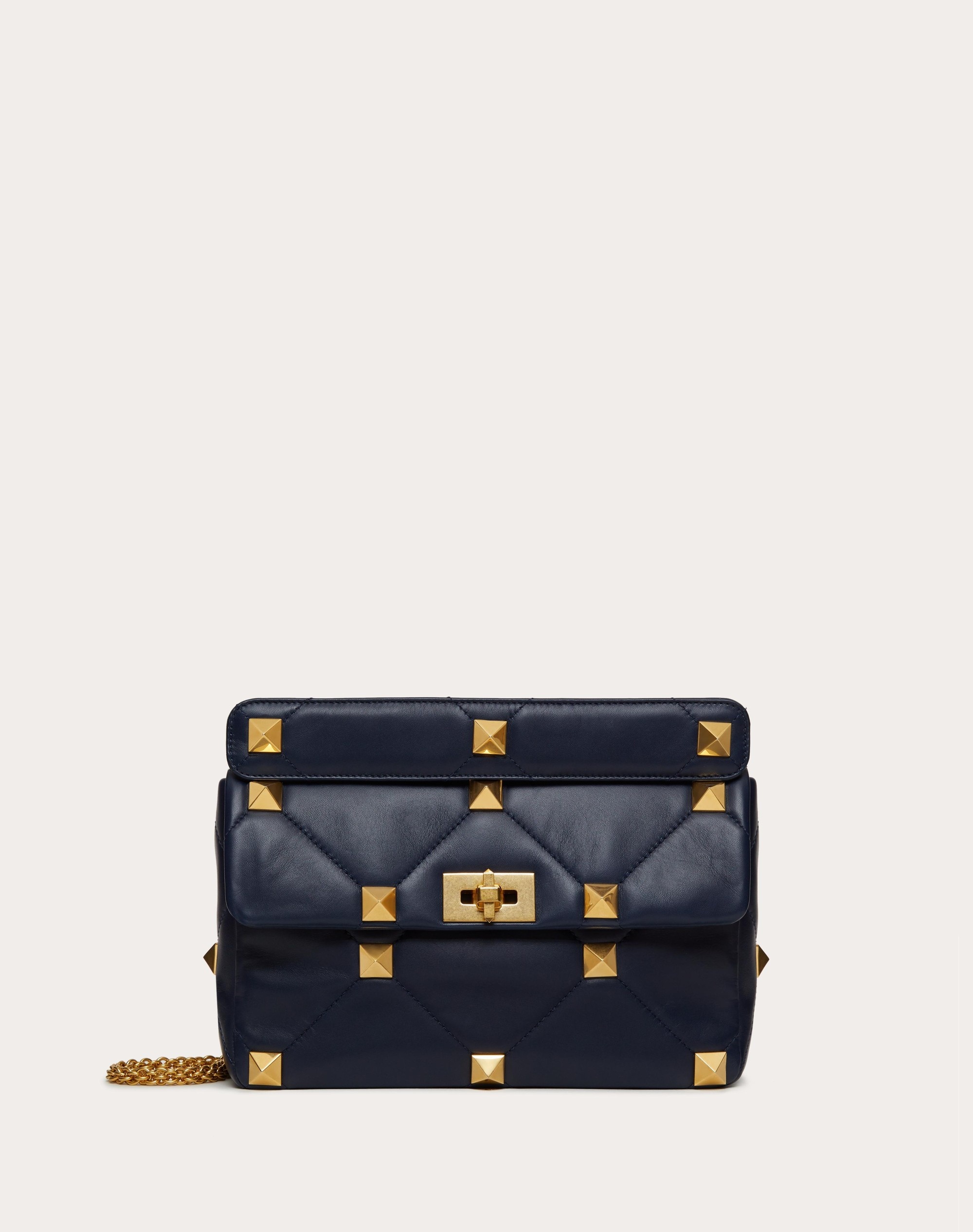 LARGE ROMAN STUD THE SHOULDER BAG IN NAPPA WITH CHAIN - 1