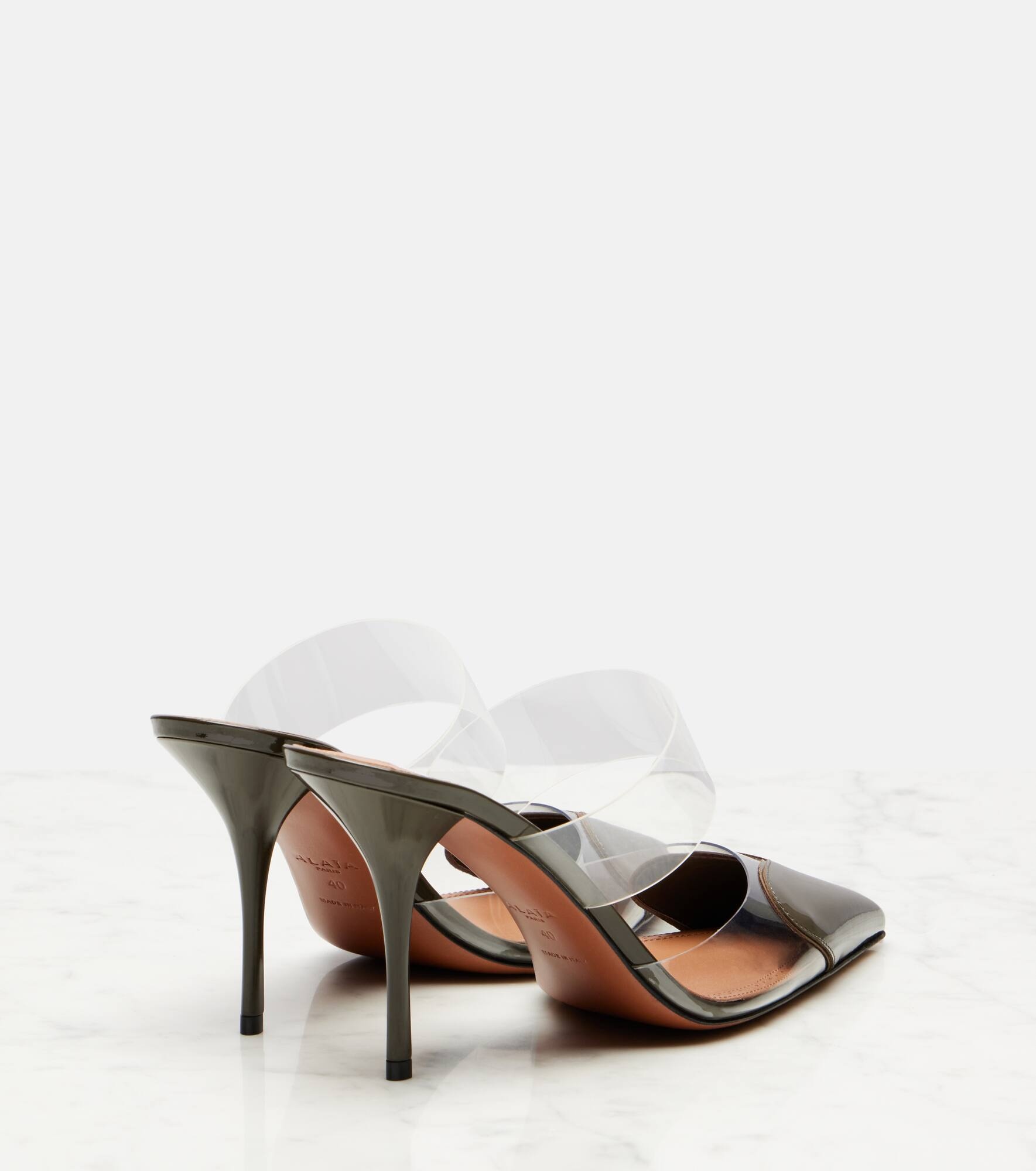 Cœur 90 patent leather and PU mules - 2