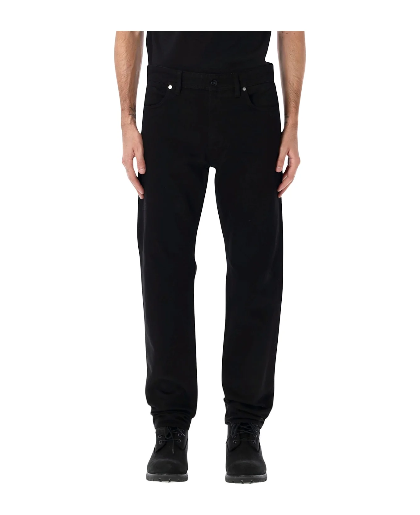 Stone Island Black Cotton Jeans - 1