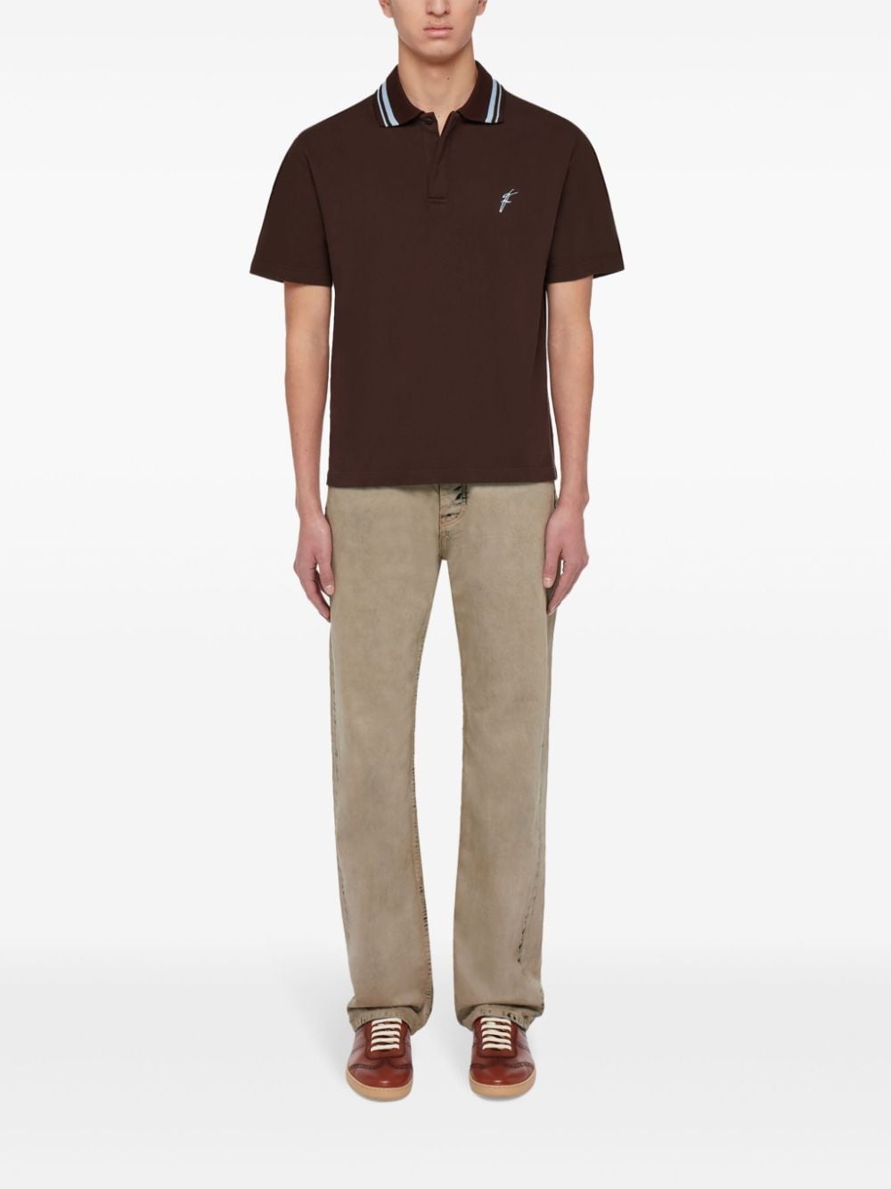 logo-embroidered polo shirt - 2