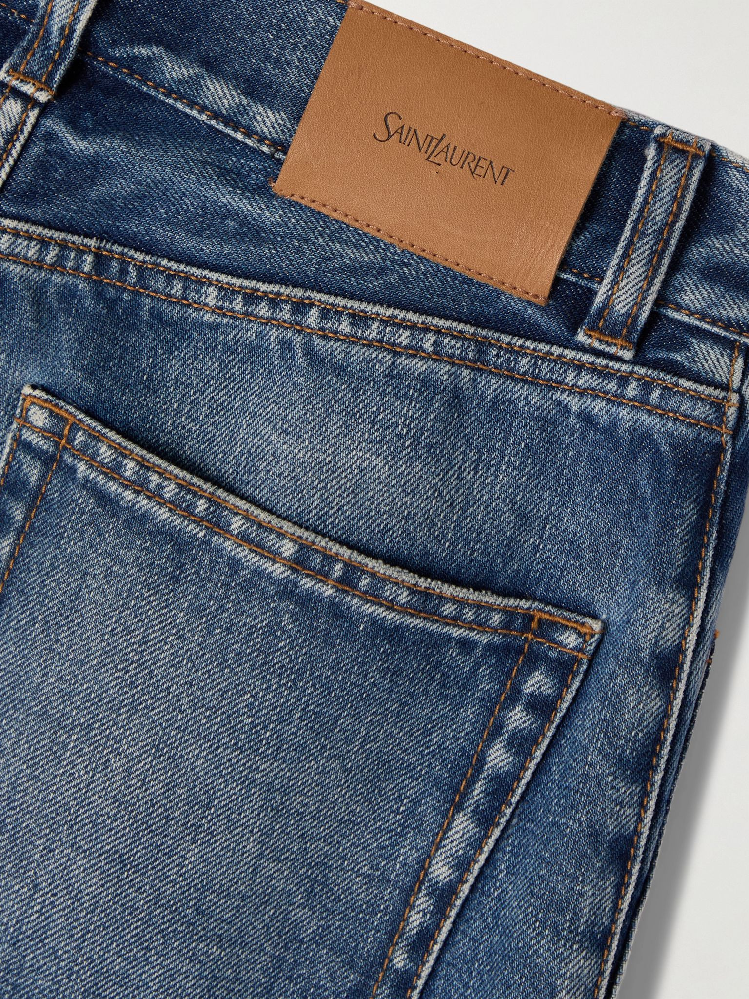 High-rise slim-leg jeans Mid denim - 6