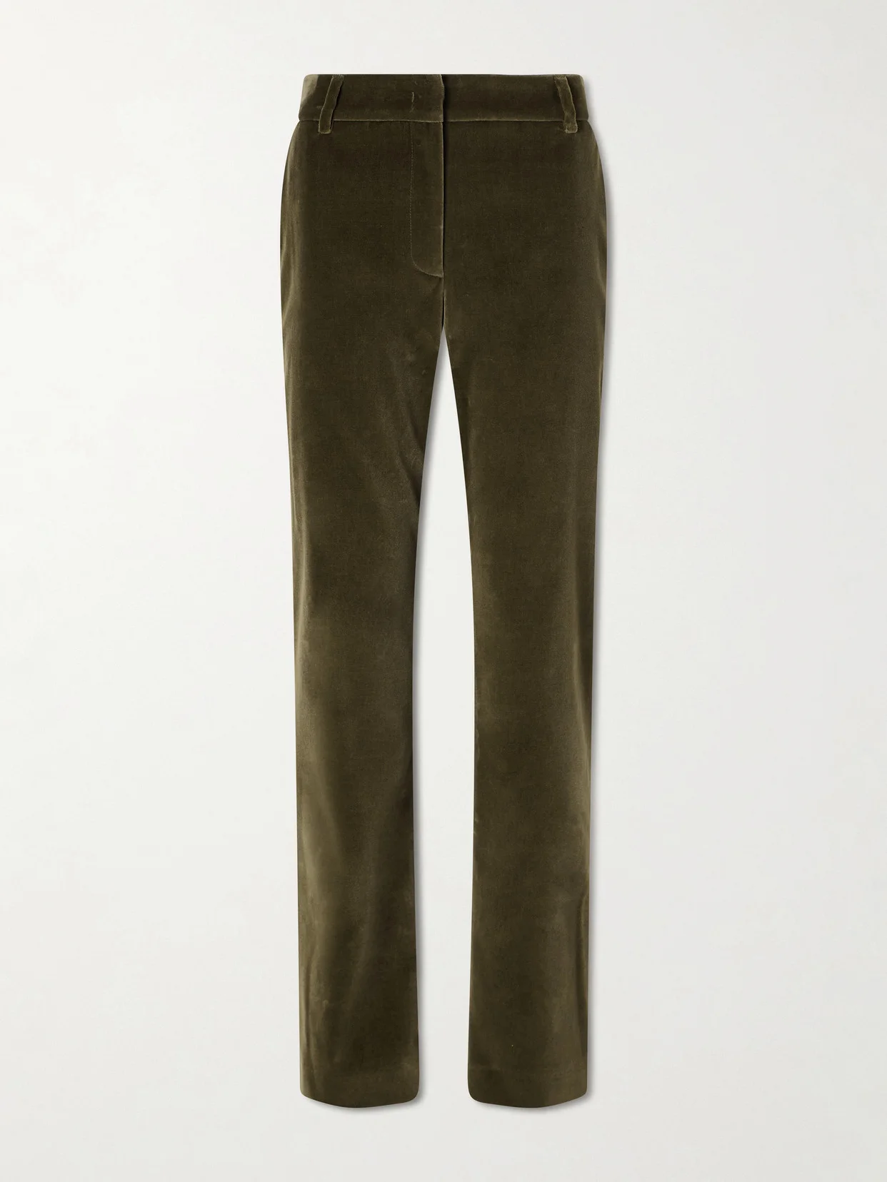Velvet Straight-leg Pants - 1