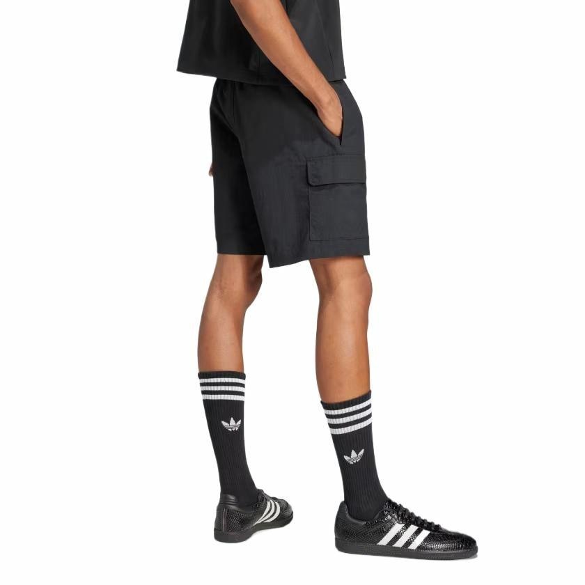 adidas Trefoil Essentials Woven Cargo Shorts Asia Sizing 'Black' JD0406 - 3