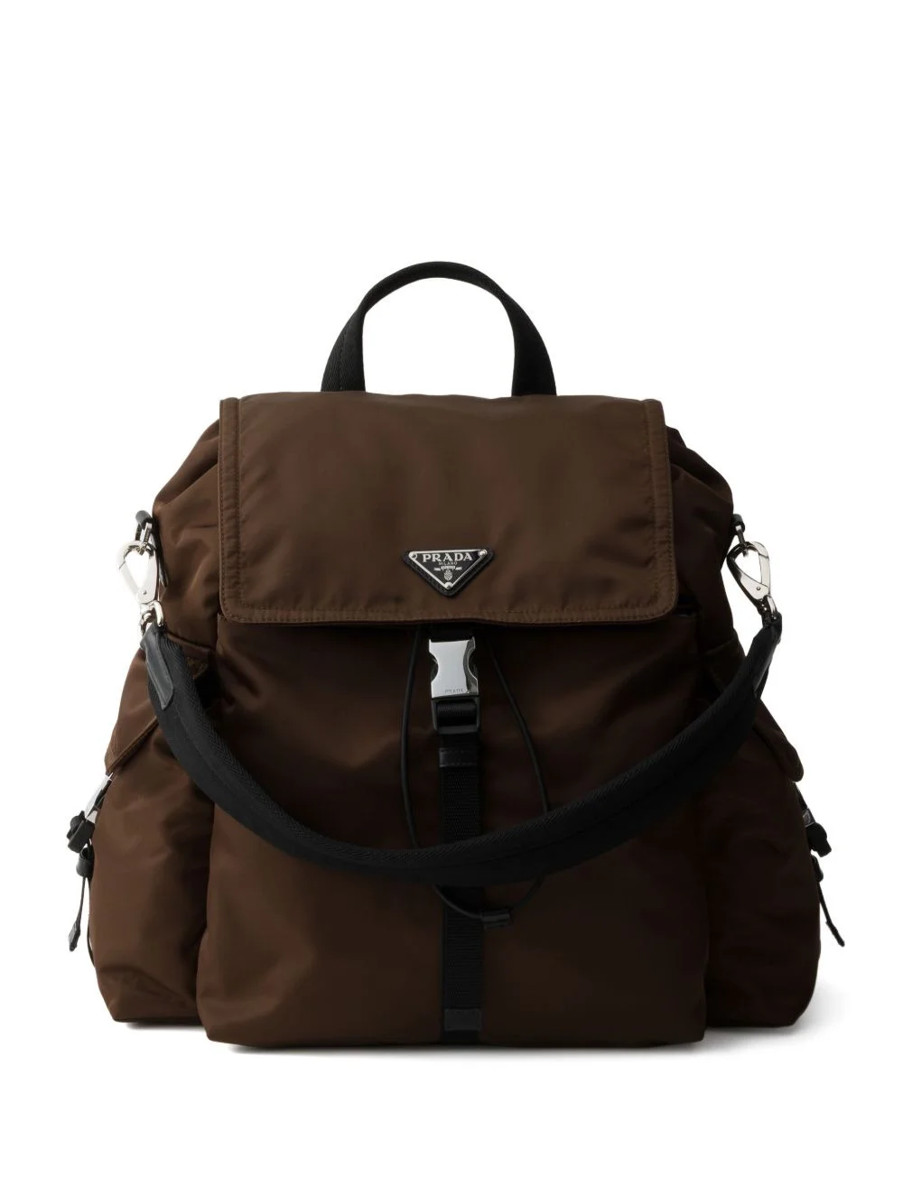 Explore Re-Nylon and leather backpack - 1