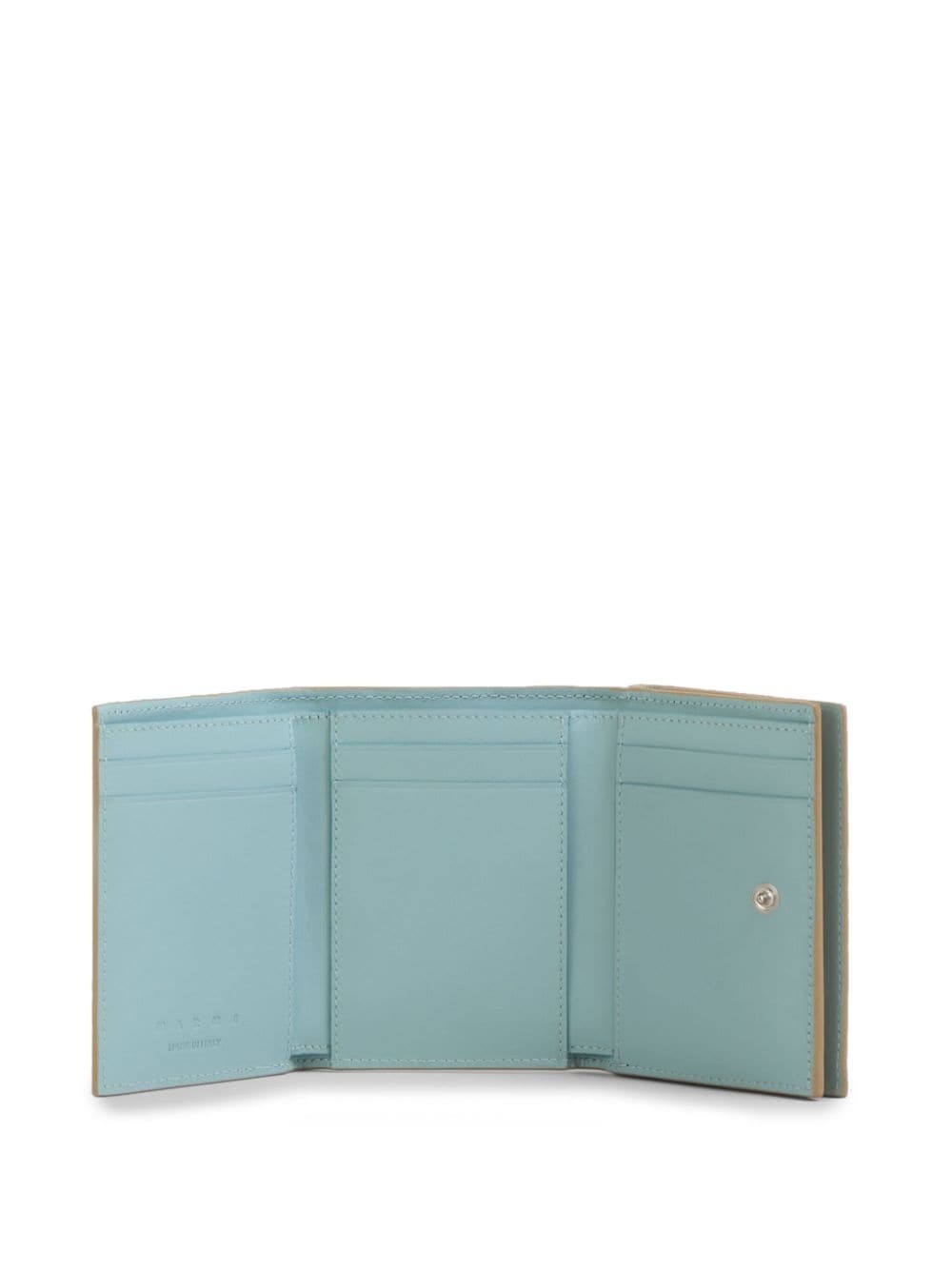 logo-embroidered leather wallet - 3