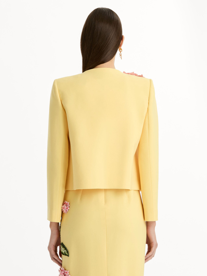 PORCELAIN FLOWER EMBROIDERED JACKET 4