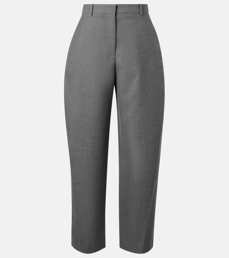 Cocoon wool tapered pants 1