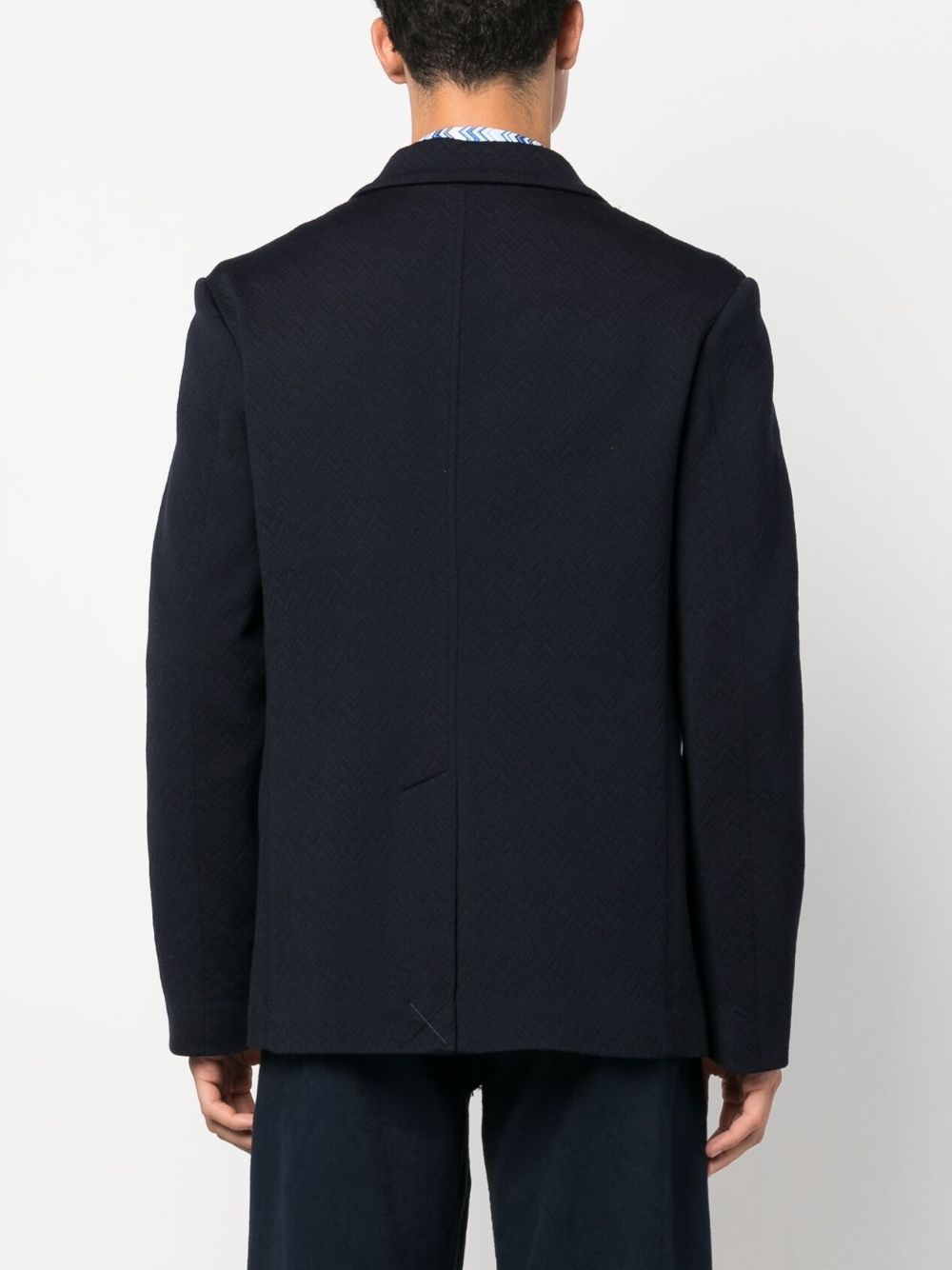 notched-lapel single-breasted blazer - 4