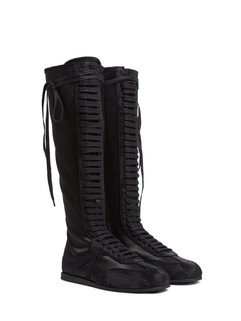 Ann Demeulemeester Pixie lace-up thigh-high boots outlook